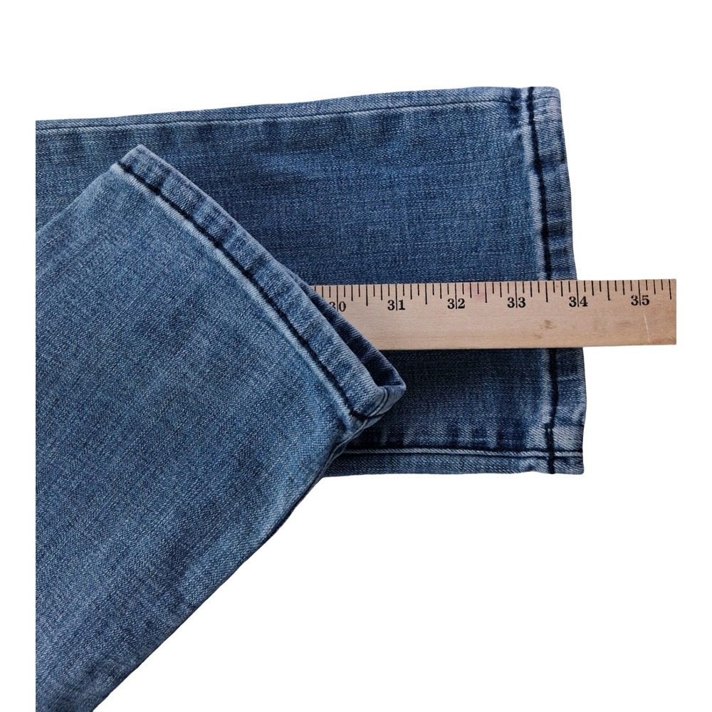 Liverpool Jeans Mens 32x34 Blue Medium Wash Straight Leg Denim Casual Pants - Picture 8 of 9